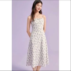 LEDIN GRAPE MIDI DRESS